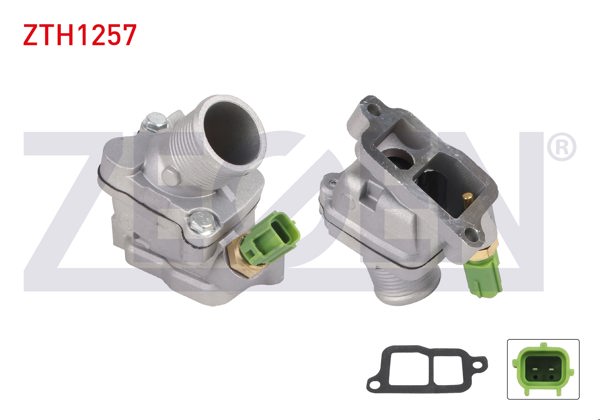 ZEGEN ZTH1257 | Termostat Komple Müşürlü 90 C Volvo S80 II-Xc60 2.4 D M-T 2006-/ Xc70 I-II-V70 II-III 2.4 D M-T 1997-/ Xc90 I D5 M-T 2002-2014 / S60 I 2.4 D5-2.4 T5 M-T 00-10 / S80 I 2.4-2.4 D5 M-T 98-06