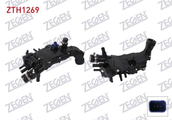 ZEGEN ZTH1269 | Termostat Komple Plastik 83 °C Peugeot 406 2.0 HDI 1995-2004 / 307 2.0 HDI 2000-2007 / Partner 2.0 HDI 2000-2007 / Citroen C5 III 2.0 HDI 2008-/ Berlingo 2.0 HDI 1999-2011