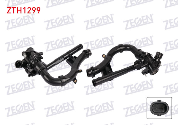 ZEGEN ZTH1299 | Termostat Komple Müşürlü 97 C Mercedes C Serisi (W204) C180, C180 Cgı 2008-2014 / (W205) C180, C200 2014-2020 / E Serisi (W212) E180, E200 2013-2020 / (W213) E180, E200, E300 2020 -