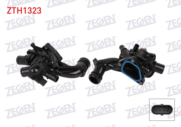 ZEGEN ZTH1323 | Termostat Komple Müşürlü 102 C Citroen C3 II 1.4 VTI, 1.6 VTI 2009-/ C4 I 1.6 VTI 2008-2011 / Ds3 1.4, 1.6 VTI 2009-2015 / Ds4 1.6 VTI 2011-2015