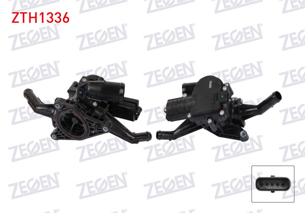 ZEGEN ZTH1336 | Termostat Komple Hyundai Elantra 1.6İ 2021-/ Kia Rio 1.6İ