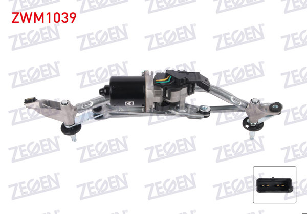 ZEGEN ZWM1039 | Silecek Motoru On 12V Mekanızmalı Nissan Qashqai 2007-2013