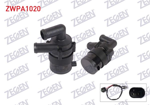 ZEGEN ZWPA1020 | Yardımcı Su Pompası Volkswagen Passat (362) 2008-2012 / Jetta IV (162) 2011-/ CC (358) 2011-/ Audi A3 (8P1) 2003-2012 / Skoda Yeti (5L) 2009-2017 / Octavia (1Z3) 2004-2012