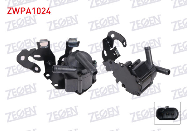 ZEGEN ZWPA1024 | Yardımcı Su Pompası Peugeot 207 1.6İ 16V 06-12 / 208 12-/ 308 07-13 / 3008 09-16 / 508 10-18 / 5008 09-17 / Citroen C5 III 08-15 / C4 08-11