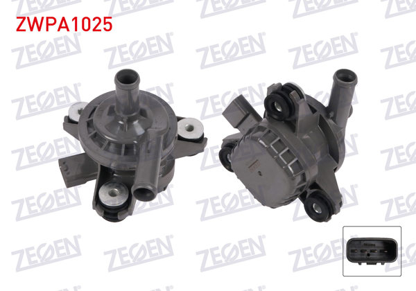 ZEGEN ZWPA1025 | Yardımcı Su Pompası Toyota Auris (_E18_) 1.8 Hybrıd 2012-/ Yaris (P13) 1.5 Hybrıd 2011-/ Volvo V60 2.4 D5 2011-2015 /