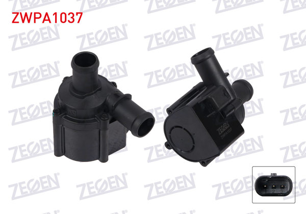 ZEGEN ZWPA1037 | Yardımcı Su Pompası Volkswagen Touareg (Cr7) 3.0 TDI 18-/ A8 (4H2) 2.0 TFSI 12-18 / A6 (4A2) 18-/ A4 (8W2) 15-20 / Porsche Panemera 17-/ Cayenne 17-/ 911 (992) 19-/ Lamborghını Urus 18 -