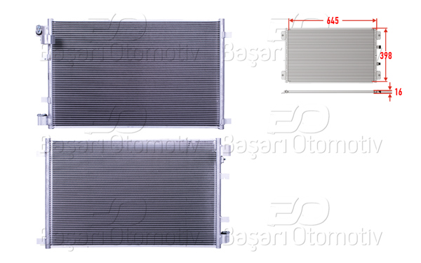 WISCO 3143343-00 | Klima Radyatörü 645X398x16 Nissan Qashqai 1.5 DCI 07 >