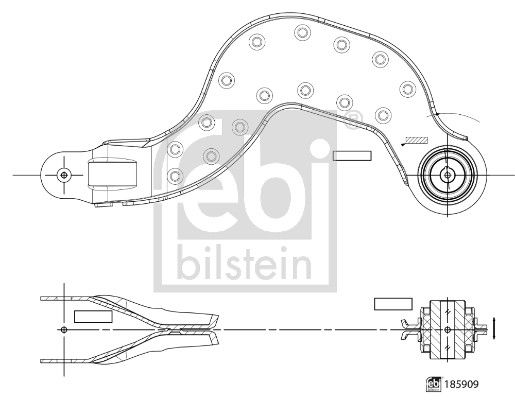 FEBI BILSTEIN 185909 | M.Benz W177-C118 Arka Üst Salıncak Üst Sağ-Sol A2473501700
