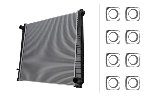 HELLA 8MK366301-401 | Motor Su Radyatörü Cercevesız Renault Trucks Mascott 04 > 10