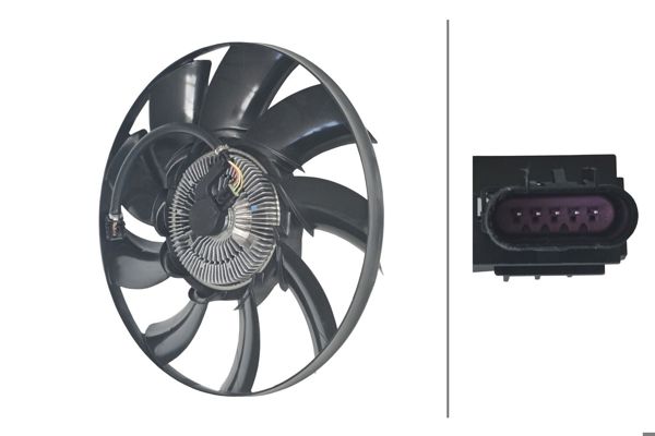 HELLA 8MV366438-361 | Fan Komple Range Rover 3 Vogue (L322) 4.2 05 > 12 Range Rover Sport I (L320) 4.2 06 > 10