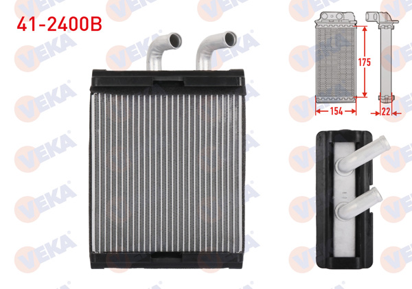 VEKA 41-2400B | Kalorifer Radyatörü Brazing Kia K2500 2.5 D 2003 -