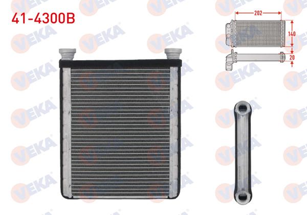 VEKA 41-4300B | Kalorifer Radyatörü Brazing Toyota Corolla (_E12_) 1.4 Vvt-I 2002-2007