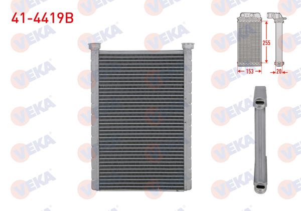 VEKA 41-4419B | Kalorifer Radyatörü Brazing (4.5mm Fin) Mercedes Sprinter (907) 515 CDI 2018 -