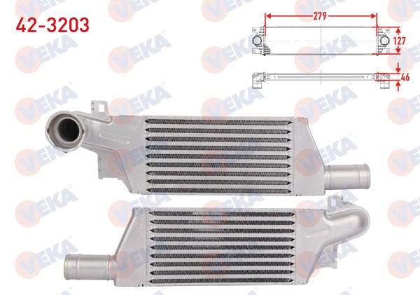 VEKA 42-3203 | Turbo Radyatörü (Intercooler) Opel Corsa C 1.3 CDTI 2000-2006