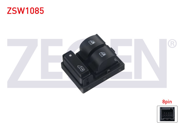 ZEGEN ZSW1085 | Cam Açma Anahtarı Çiftli Turuncu Işık 8 Pin Boxer III-Jumper III-Ducato (250) 2006-2014