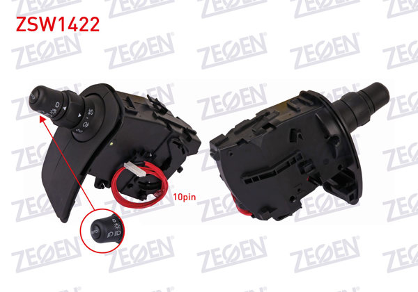 ZEGEN ZSW1422 | Far Sinyal Kumanda Kolu Auto Fonksıyonlu 10 Pin Renault Clio III-Kangoo-Modus 2005 -