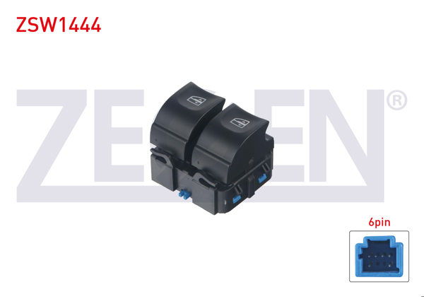 ZEGEN ZSW1444 | Cam Açma Anahtarı Çiftli 6 Pin Dacia Duster 2017 -