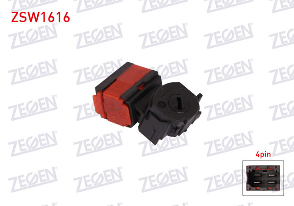 ZEGEN ZSW1616 | Kontak Termiği 4 Pin Renault Clio III 2005-2012 / Kangoo-Fluence-Master III 2008-/ Dacia Logan II-Sandero II-Dokker-Lodgy 2012