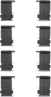 HELLA 8DZ 355 202-441 | Fren Balata Montaj Takımı Daihatsu Terios Mitsubishi Colt Lancer