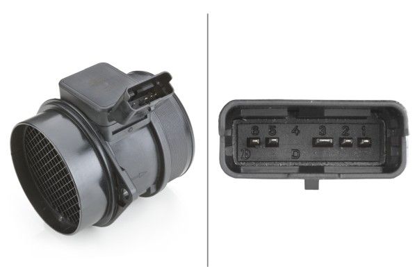 HELLA 8ET 009 142-321 | Hava Hacmı Ölçme Cihazı 5-Kutuplu Citroen C5-C8 / Fiat Ulysse / Lancıa Phedra / Peugeot 406-607-807