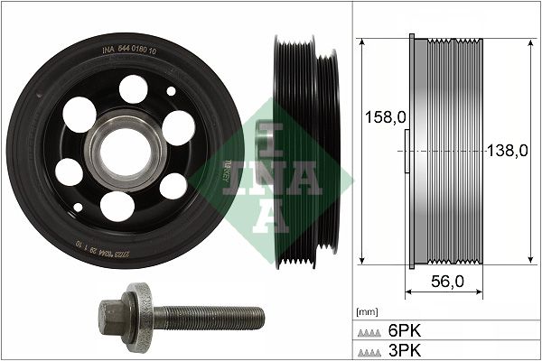 INA 544018020 | Krank Kasnağı Ford Focus IV Transit Costom V362 V363 2.0 15 -