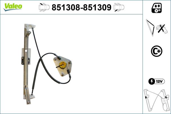 VALEO 851308 | Sol Arka Cam Krıkosu VW Golf