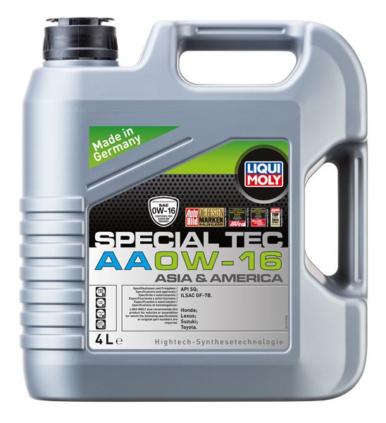 LIQUI MOLY 21327 | Motor Yağı-Special Tec Aa 0W-16 4 L Apı Sp, Ilsac Gf-6B Honda, Lexus, Suzuki, Toyota | 4 Adet