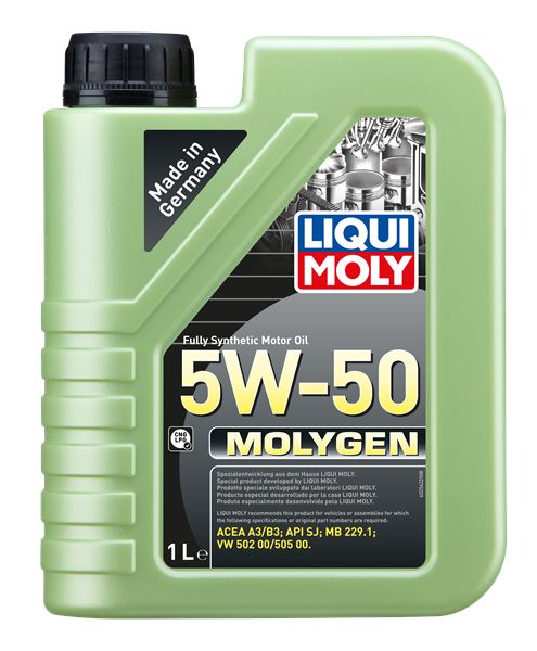 LIQUI MOLY 2542 | Motor Yağı-Molygen 5W-50 1 L Acea A3, B3, Apı Sj, Mb 229.1, VW 50101, 50500 | 12 Adet