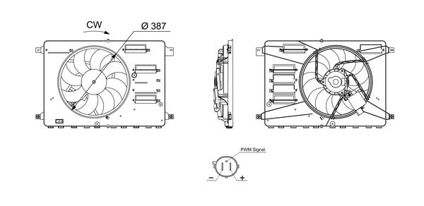 MAHLE CFF 731 000S | Fan Motoru Ford Focus (2011) 1.6 TDCI
