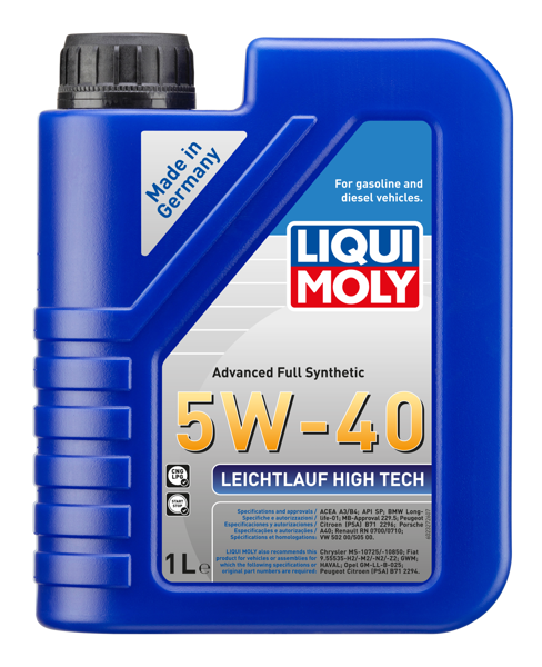 LIQUI MOLY 2327 | Leichtlauf Motor Yağı High Tech 5W-40 1Litre