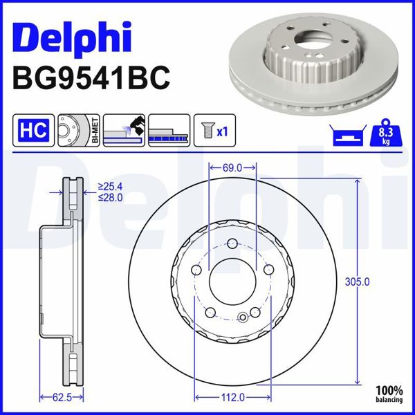 DELPHI BG9541BC | Yeni Kayıt