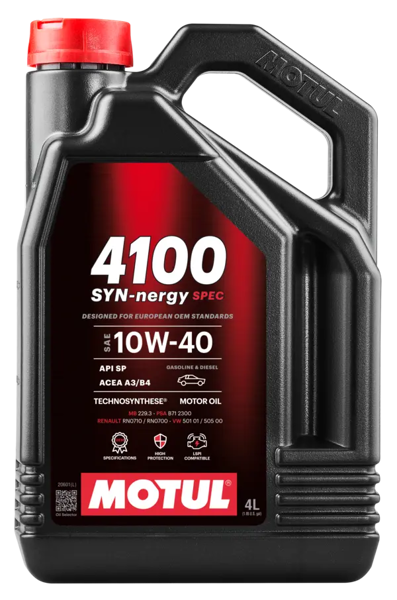 MOTUL 305-112891 | Motul 4100 Syn-nergy Spec 10W-40 Yarı Sentetik Motor Yağı | Benzin & Dizel