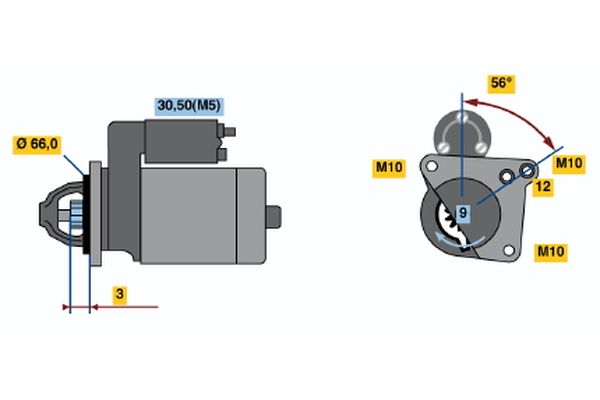 BOSCH 0001106023 | Marş Motoru