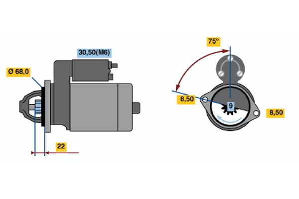BOSCH 0001107401 | Marş Motoru