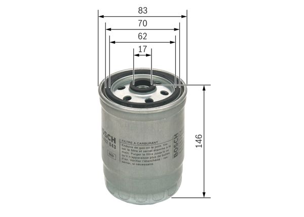 BOSCH F026402043 | Yakıt Filtresi