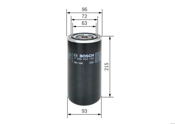 BOSCH F026402139 | Yakıt Dizel Filtre