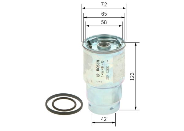 BOSCH F026402802 | Yakıt Filtresi