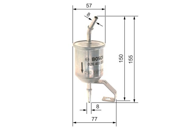 BOSCH F026403026 | Yakıt Filtresi