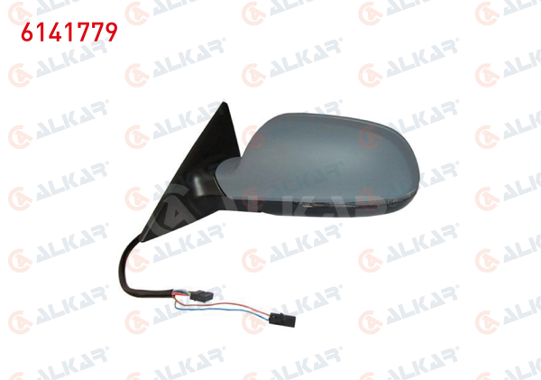ALKAR 6141779 | Dış Dikiz Aynası Sol Astarlı Isıtmalı Elektrikli Sinyalli 10 Pin Audi A5 2009-2017