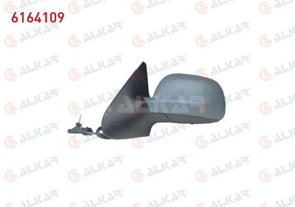ALKAR 6164109 | Dış Dikiz Aynası Sol Mekanik Astarlı Asferık Volkswagen Polo (6N2) 1999-2002