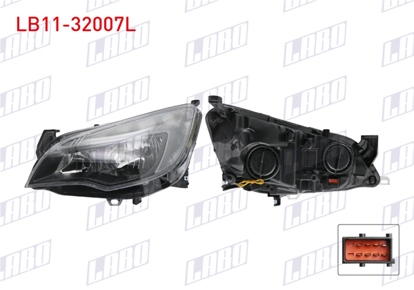 LABO LB11-32007L | Far Sol Gunduz Ledlı Sinyalli Opel Astra J