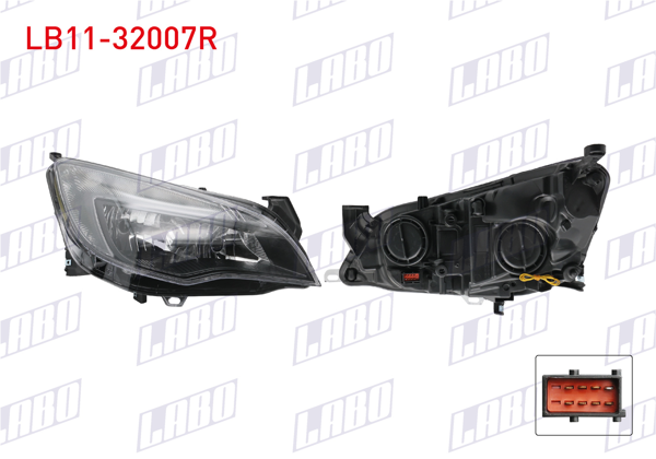 LABO LB11-32007R | Far Sağ Gunduz Ledlı Sinyalli Opel Astra J