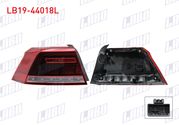 LABO LB19-44018L | Stop Sol Dıs Ledlı Volkswagen Passat 8.5 2020 -