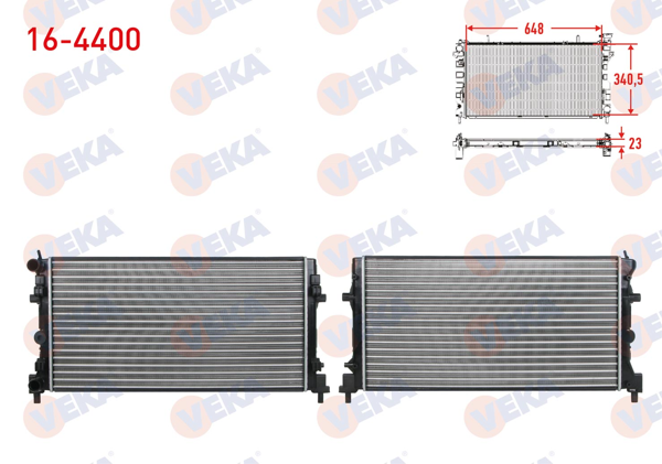 VEKA 164400 | Radyatör Polo Ibiza Fabia 1.2 1.6 TDI