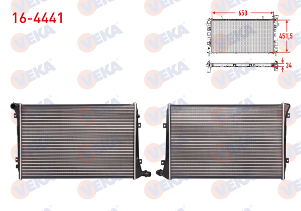 VEKA 164441 | Su Radyatörü Jetta 2006)