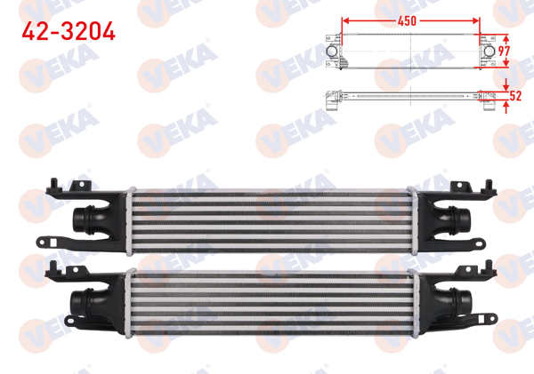 VEKA 42-3204 | Turbo Radyatörü (Intercooler) Opel Corsa D 1.3 CDTI 75 Hp 2006-2014