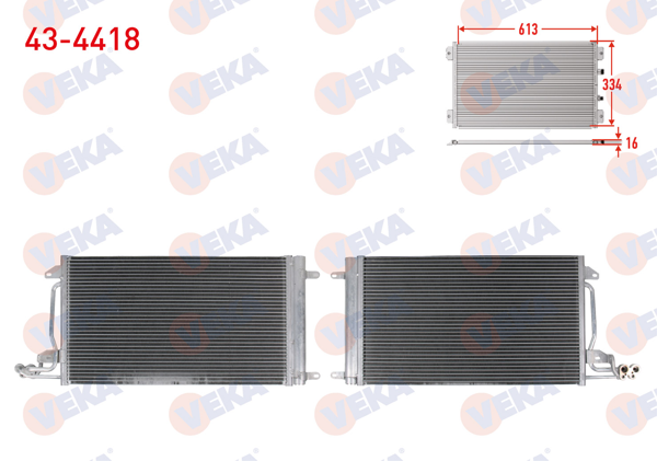 VEKA 434418 | Klima Radyatörü Polo 1.4 1.6 1.2