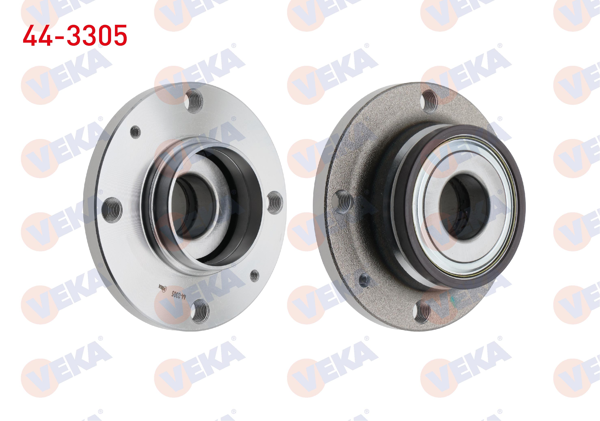 VEKA 44-3305 | Porya Sol-Sağ Arka Rulmanlı Peugeot Partner (5,5F) 1.6 HDI ABS Sensörlü 4 Bijon 1996-2008