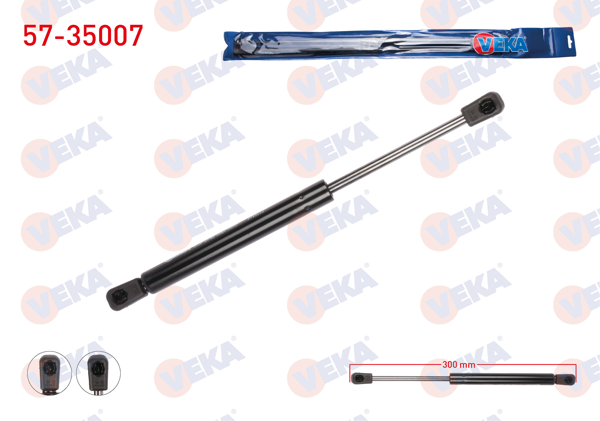 VEKA 57-35007 | Bagaj Amortisörü Renault Megane I (Ba0 / 1) 4 Kapı 1996-2003 | 2 Adet