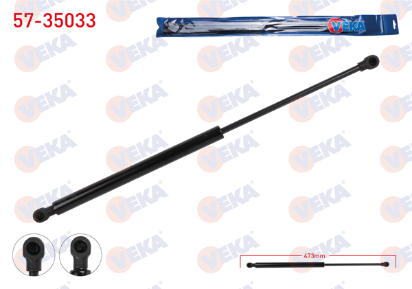 VEKA 57-35033 | Bagaj Amortisörü Renault Renault Clio IV 2012 - | 2 Adet